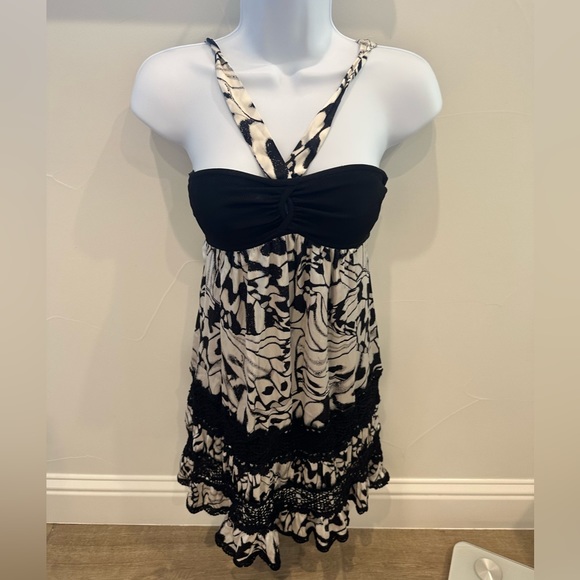 Bebe Black & White Dress - XS - Picture 1 of 13